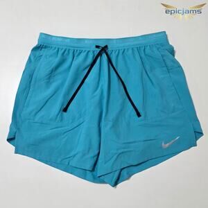 Nike Stride Dri-FIT 5'' 2-in-1 Running Shorts Teal FN2992-345 Men’s Size Medium